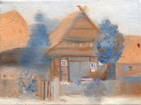 «Altes Haus» | 2007 | Öl auf Leinwand | 18×24