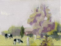 «Landschaft mit den Kühen» | 2007 | Öl auf Leinwand | 18×24