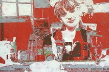 «Die Frau im Hintergrund der Gegenstände» | 2006 | Öl auf Leinwand | 100×150